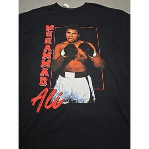 NWT Mohammed Ali Men's Black Graphic Tee Size XL